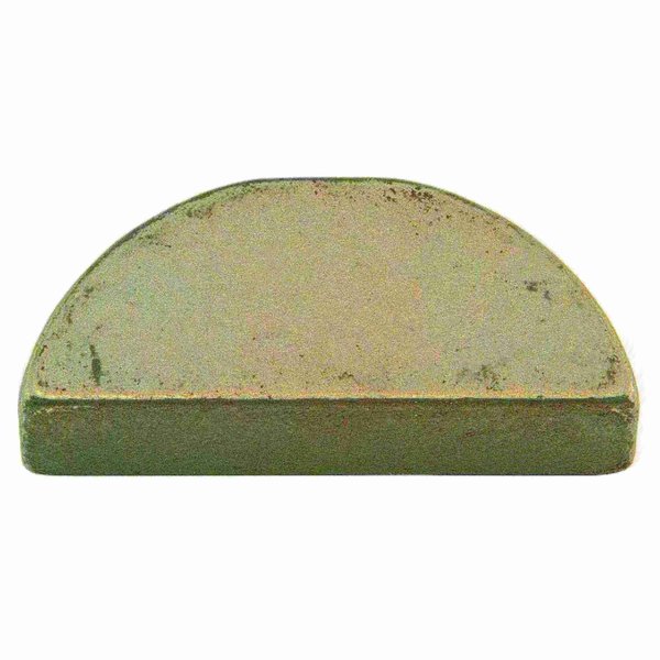 Midwest Fastener Woodruff Key, 3/8 x 7/16 in Key Size, 152 SAE Number, 1 in H, Steel Zinc, 4 PK 73204